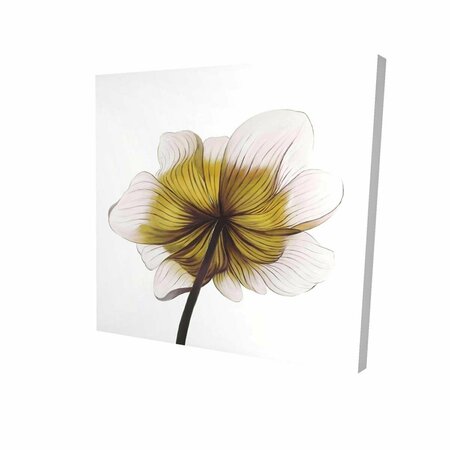 BEGIN HOME DECOR 12 x 12 in. Beautiful Anemone Yellow Flower-Print on Canvas 2080-1212-FL195-2